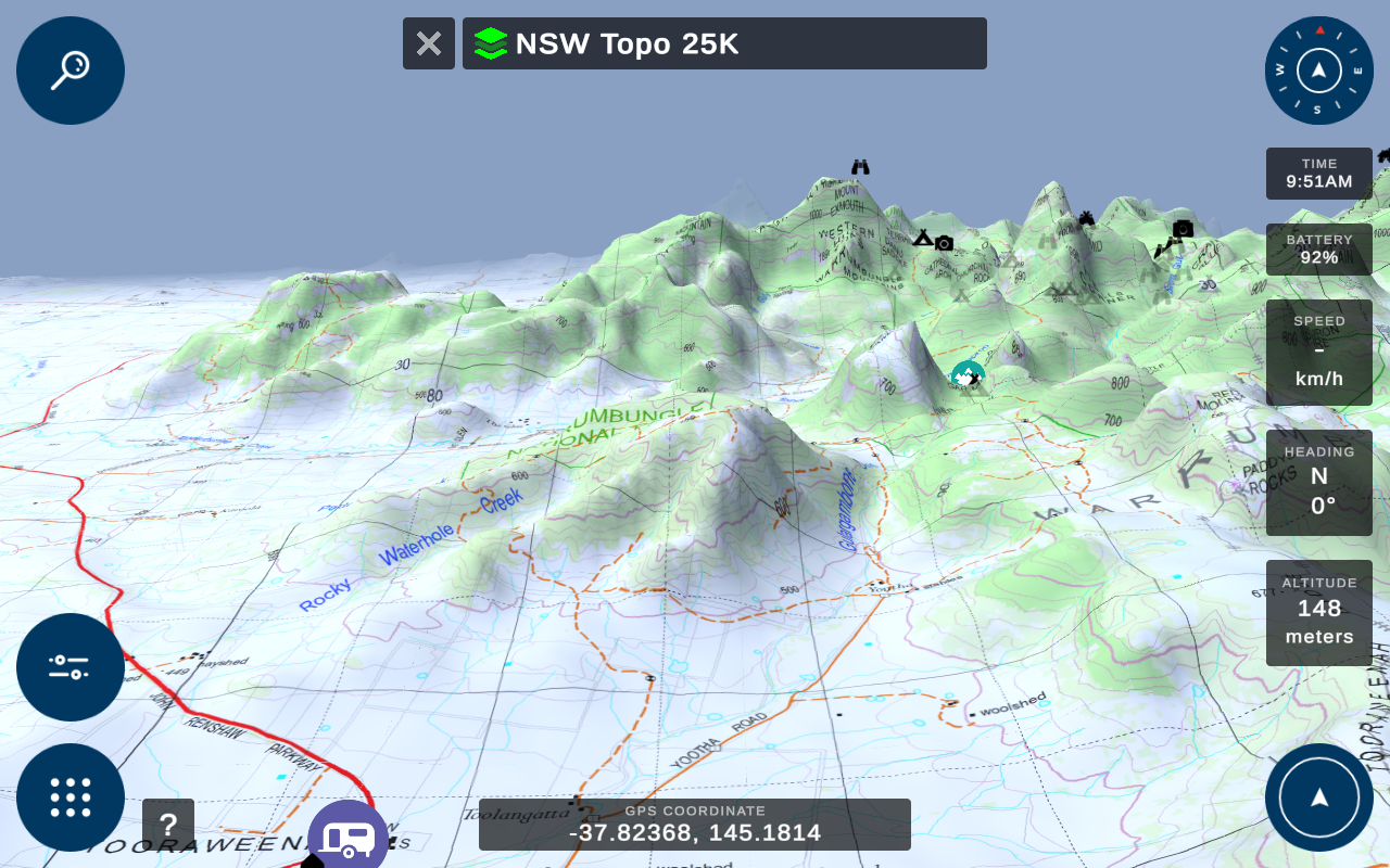 3DX New South Wales 25K Topo maps (Includes a SD card)